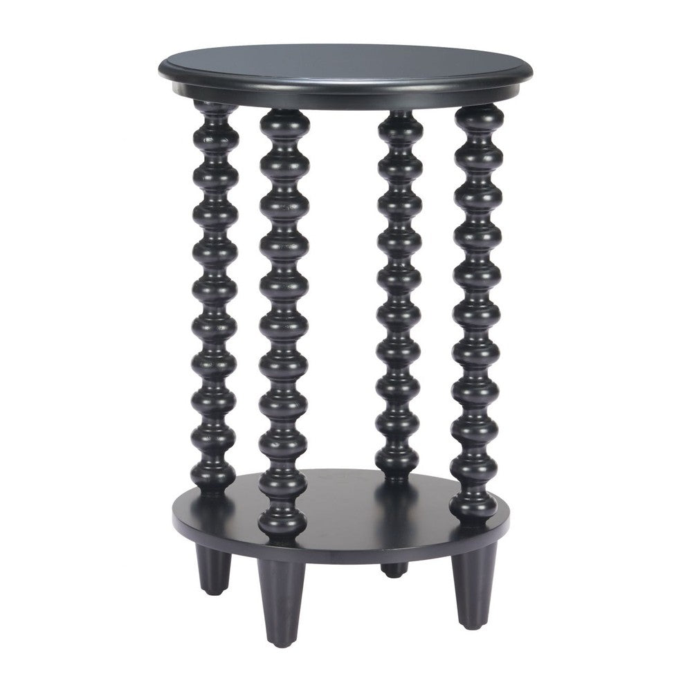 Gocce Side Table Zuo 110536 | Painted Fir Wood | Black