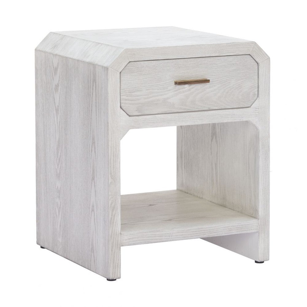 Yume Side Table Zuo 110546 | Wood Veneer MDF | Oak White