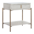 Yoru Side Table Zuo 110547 | Wood Veneer MDF, Powder Coated Steel | Oak White