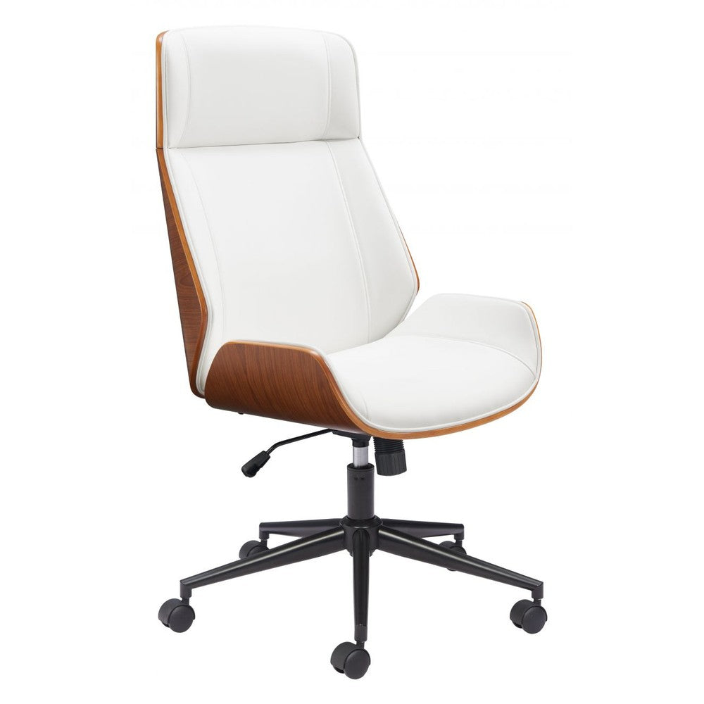 Flex High Back Office Chair Zuo 110559 | White