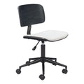 Duravel Office Chair Zuo 110563 | Faux Leather, Powder Coated Steel | White & Black