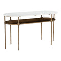 Bild Console Table Zuo 110596 | Natural Marble, Forged Iron | White & Brass