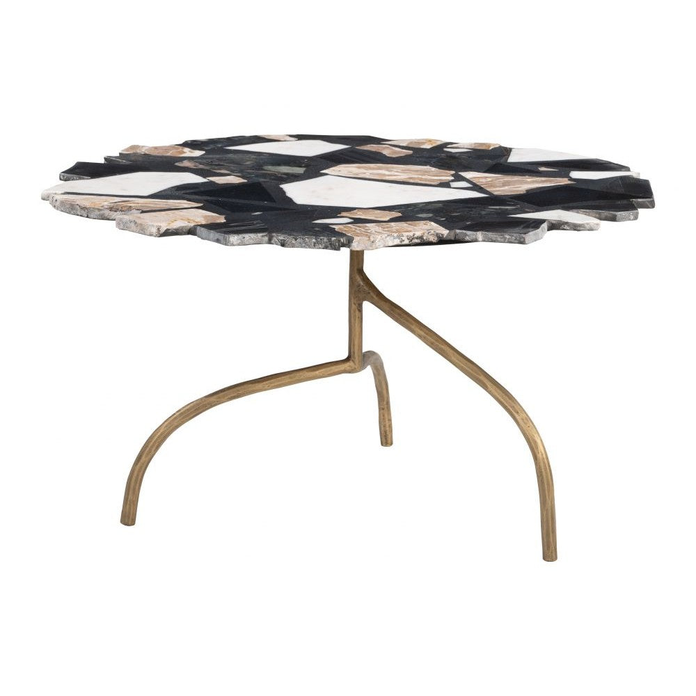 Baia Coffee Table Zuo 110602 | Terrazzo, Forged Iron | Multicolor
