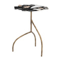 Baia Side Table Zuo 110603 | Terrazzo, Forged Iron | Multicolor