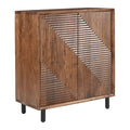 Jatil Cabinet Zuo 110611 | Laminated Solid Acacia Wood, MDF, Powder Coated Steel | Walnut