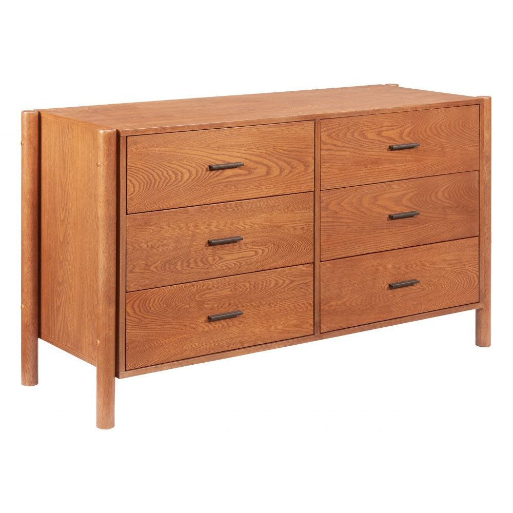 Beleza Dresser Zuo 110657 | Rubberwood | Walnut