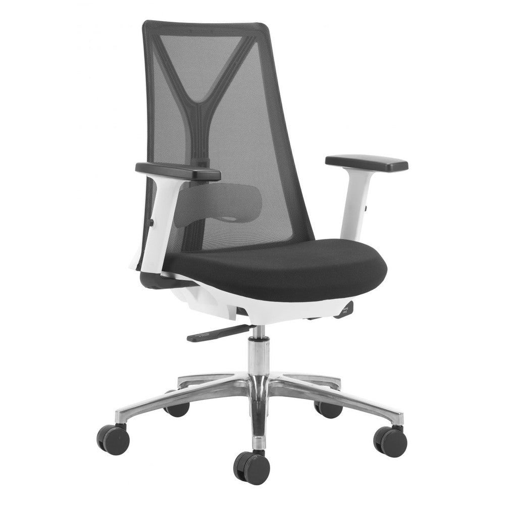 Hasso Office Chair Zuo 110704 | Mesh Fabric, Steel, Aluminum Alloy | Black