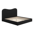 Sele King Bed Zuo 110712 | Velvet Polyester Fabric, Rubberwood, MDF, 100% Polypropylene | Black