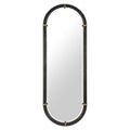 Brilo Mirror Zuo 110721 | Fir Wood, Mirror Glass, Steel | Black