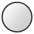 Brile Mirror Zuo 110722 | Fir Wood, Mirror Glass | Black