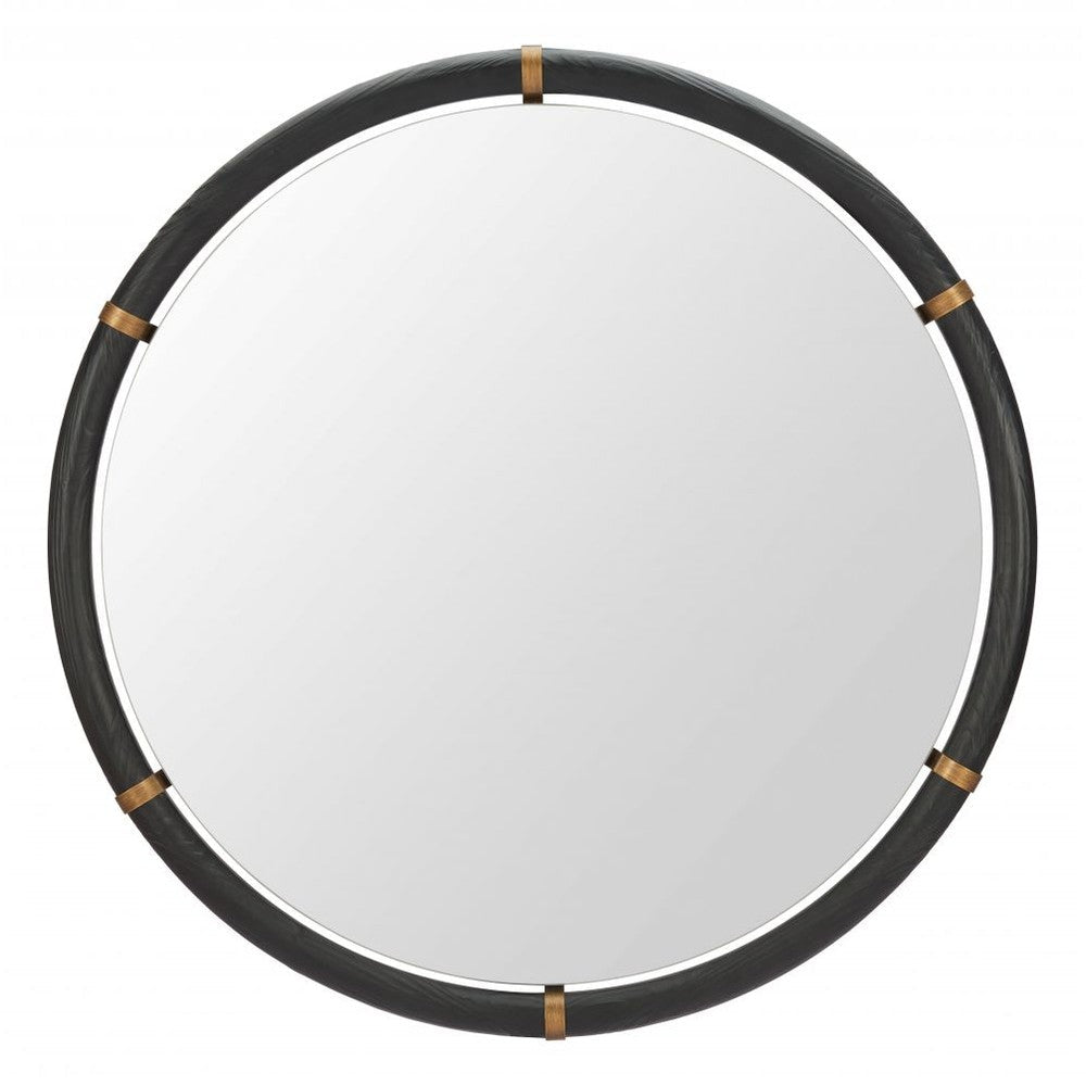 Brile Mirror Zuo 110722 | Fir Wood, Mirror Glass | Black