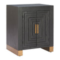 Trazo Side Table Zuo 110729 | Fir Wood, MDF | Black