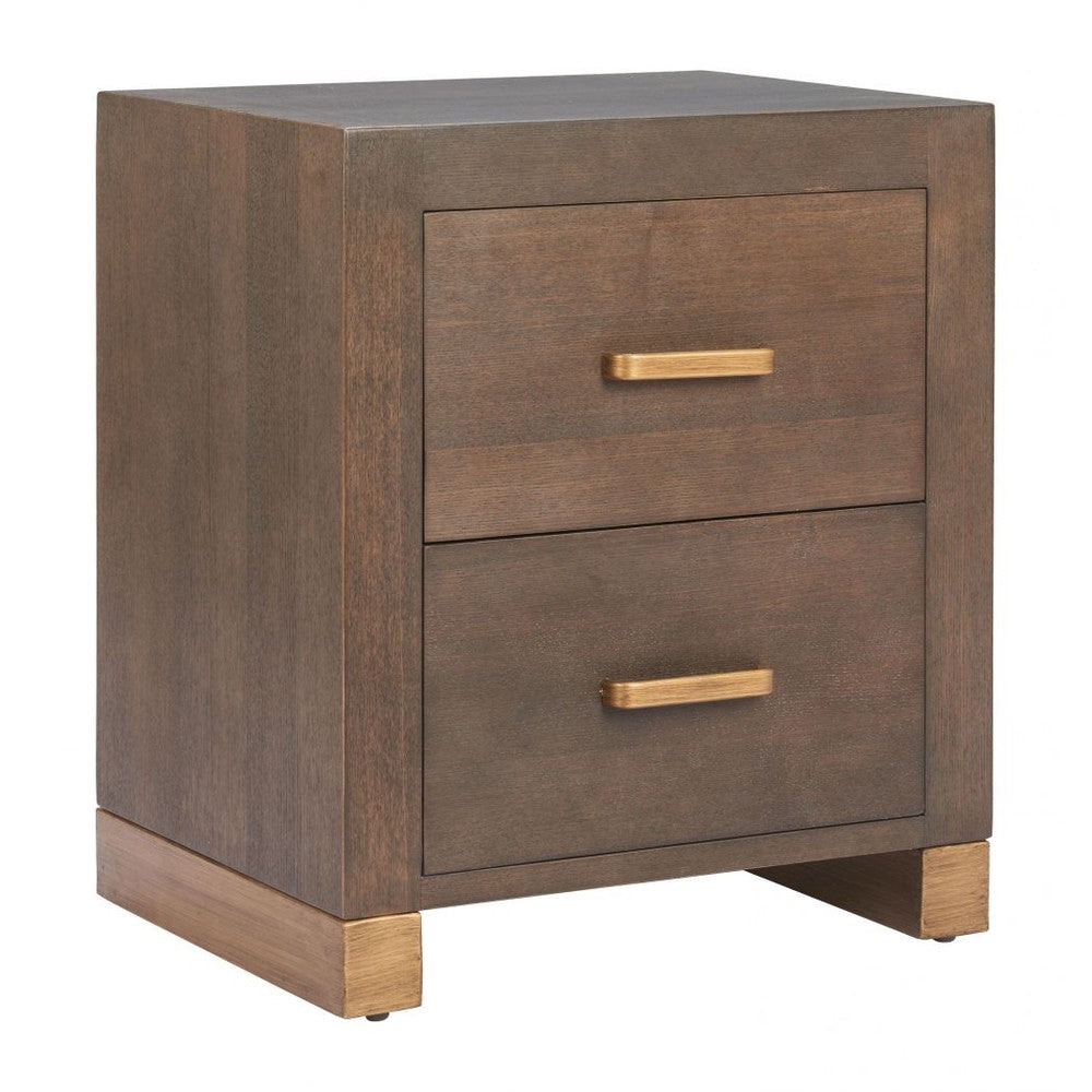 Sivar Side Table Zuo 110730 | Fir Wood, MDF | Espresso