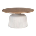Goblet Coffee Table Zuo 110733 | Mango Wood | Brown & White