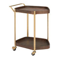 Stela Bar Cart Zuo 110743 | Walnut Veneer MDF, Steel | Walnut