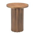 Afinato Side Table Zuo 110754 | Burl Veneer MDF, Steel | Brown