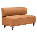 Malben Loveseat Zuo 110781 | Poly Linen Fabric, Painted Rubberwood | Brown