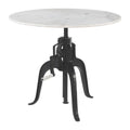 Mufid Bistro Table Zuo 110809 | Natural Marble, MDF, Iron | White & Black