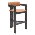Shaili Barstool Zuo 110836 | Faux Leather, Fir Wood | Brown