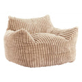 Calin Armchair Zuo 110856 | Corduroy Polyester Fabric, Crumbled Foam | Beige