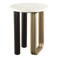 Elyn Side Table Zuo 110951 | Marble, MDF, Powder Coated Iron | Multicolor