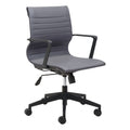 Stacy Office Chair Zuo 110961 | Faux Leather, Steel, Nylon | Dark Gray