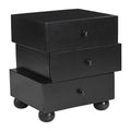 Eben Nightstand Zuo 110968 | Mango Wood, MDF | Black
