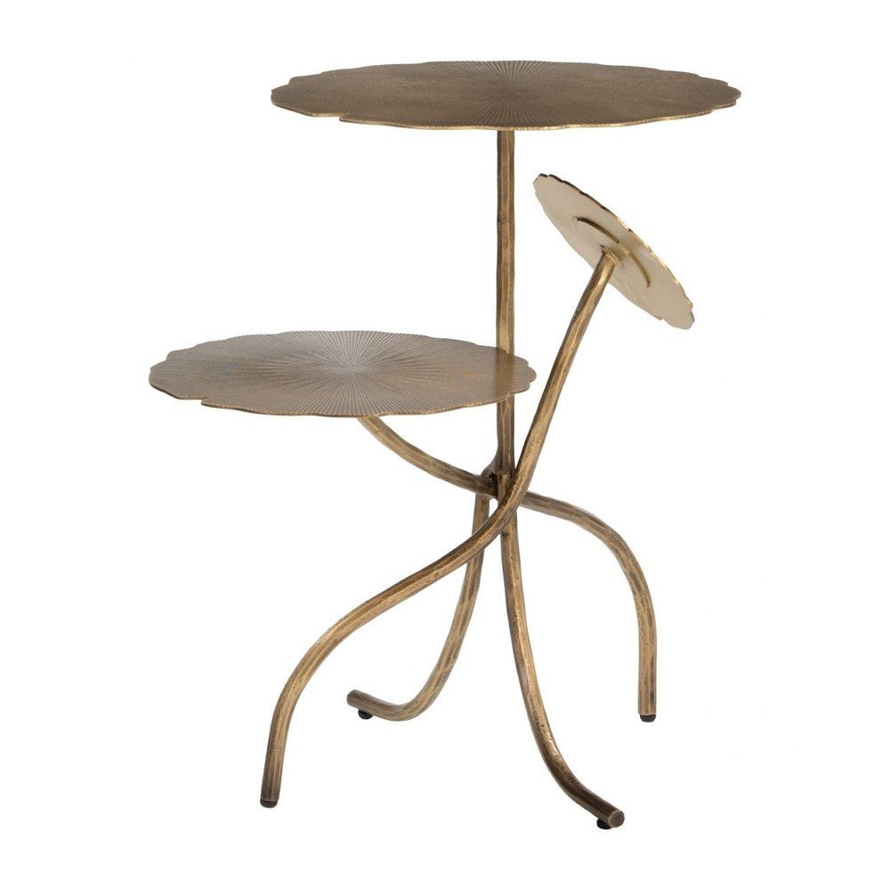 Mavro Accent Table Zuo 110977 | Electroplated Iron | Bras s