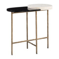 Torins Accent Table Zuo 110980 | Natural Marble, Forged Iron, MDF | Multicolor