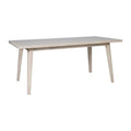 Roms Dining Table Zuo 110986 | Faux Wood MDF, Rubberwood | Whitewashed
