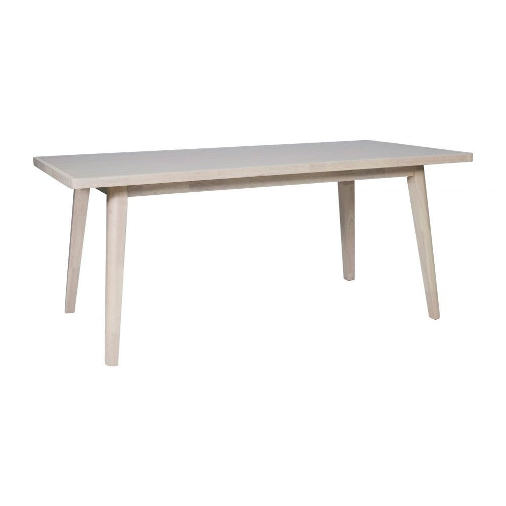 Roms Dining Table Zuo 110986 | Faux Wood MDF, Rubberwood | Whitewashed