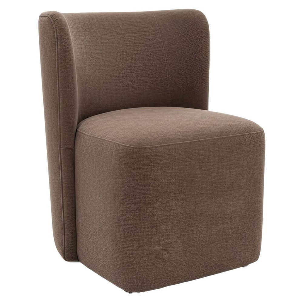 With Wheels Zuo 110996 | Polyester Fabric, Eucalyptus, Wood, Powder Coated Steel | Taupe
