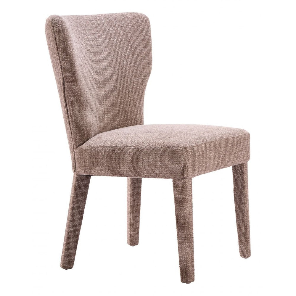 Peridot Dining Chair Zuo 111001 | Textured Polyester Fabric, Rubberwood | Taupe
