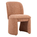 Citrine Dining Chair Zuo 111005 | Shearling Style Fabric, Rubberwood | BiscuitBrown