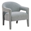 Eluma Accent Chair Zuo 111008 | Shearling Style Fabric, Rubberwood | Dusty Teal