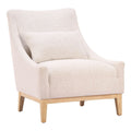 Velun Accent Chair Zuo 111009 | Shearling Style Fabric, Rubberwood | Ivory