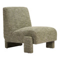 Orleen Accent Chair Zuo 111010 | Textured Polyester Fabric, Rubberwood | Checker Green