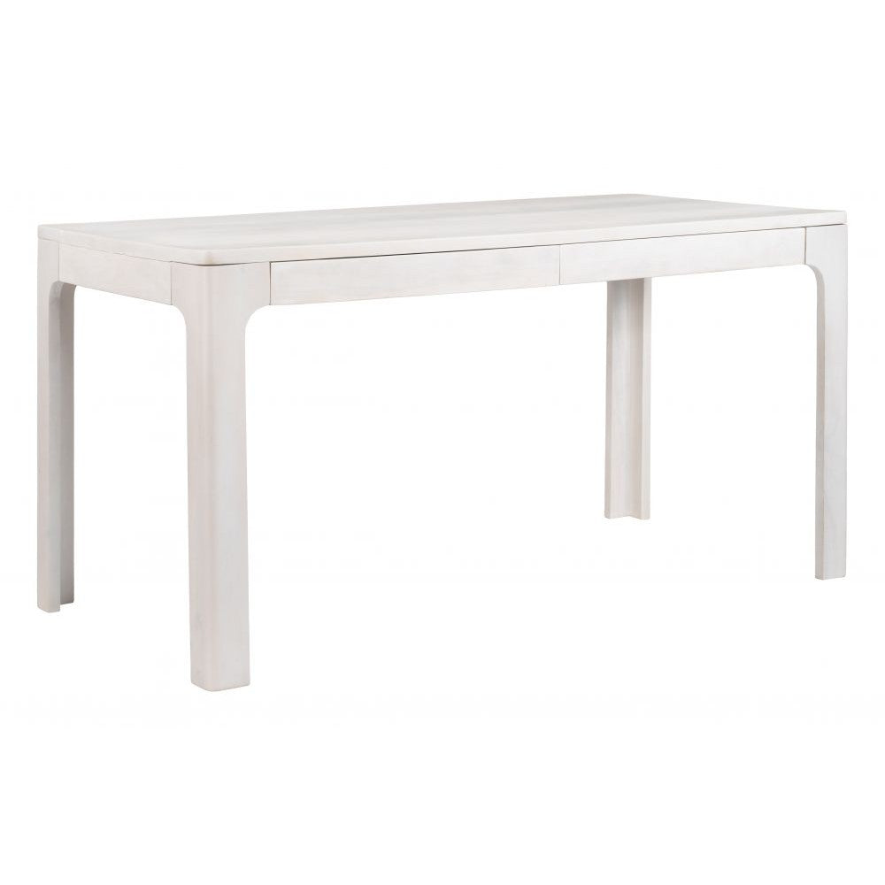 Suna Desk Zuo 111054 | Whitewashed Solid Mango Wood, MDF | Whitewashed