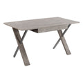 Sabine Desk Zuo 111063 | Solid Mango Wood, MDF, Painted Iron, Painted Solid Mango Wood, Iron | Gray