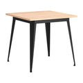 Elowen Dining Table Zuo 111101 | Faux Wood MDF, Steel, Powder, Coated , Powder Coated Steel | Natural