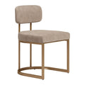 Velar Dining Chair Zuo 111121 | Faux Leather, Powder Coated Steel | Beige