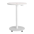 Mule Adjustable Bar Table Zuo 111129 | Faux Marble Manufactured Wood, Steel, Powder Coated , Powder Coated Steel | White