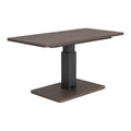 Dining  Table Zuo 111134 | Wood Veneer Manufactured Wood, Steel, Powder Coated , Powder Coated Steel | Walnut