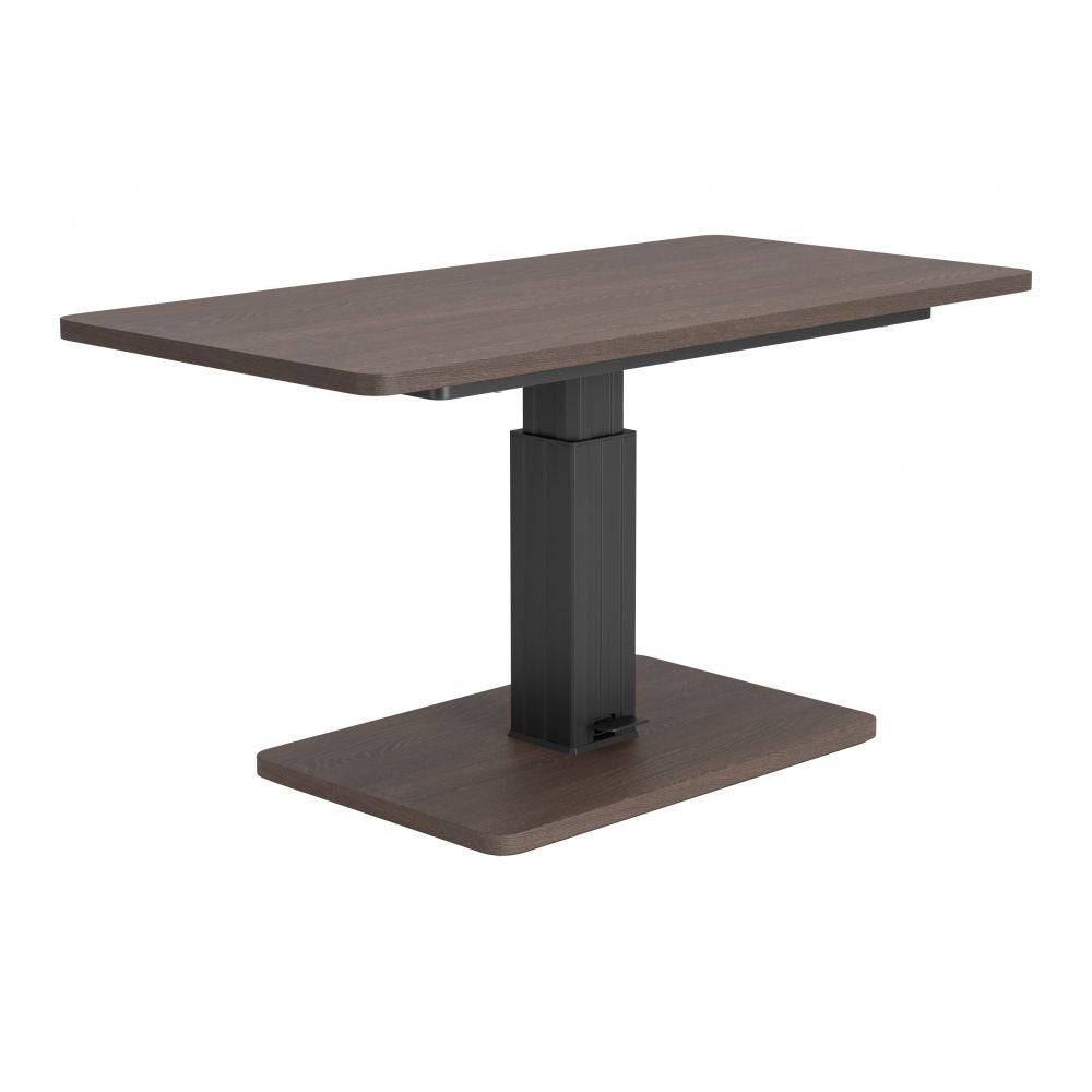 Dining  Table Zuo 111134 | Wood Veneer Manufactured Wood, Steel, Powder Coated , Powder Coated Steel | Walnut