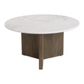 Tailo Coffee Table Zuo 111137 | Natural Marble, Solid Mango Wood, MDF | White & Brass
