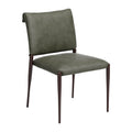 Freesia Dining Chair Zuo 111150 | Faux Leather, Powder Coated Steel | OliveGreen