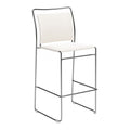 Verbena Barstool Zuo 111158 | Faux Leather, Powder Coated Steel | Cream