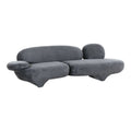 Oblak Sofa Zuo 111163 | Velvet Polyester Fabric, MDF | StormGray