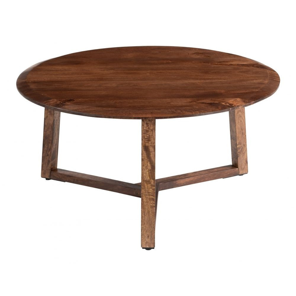 Macaria Coffee Table Zuo 111169 | Solid Mango Wood | Walnut