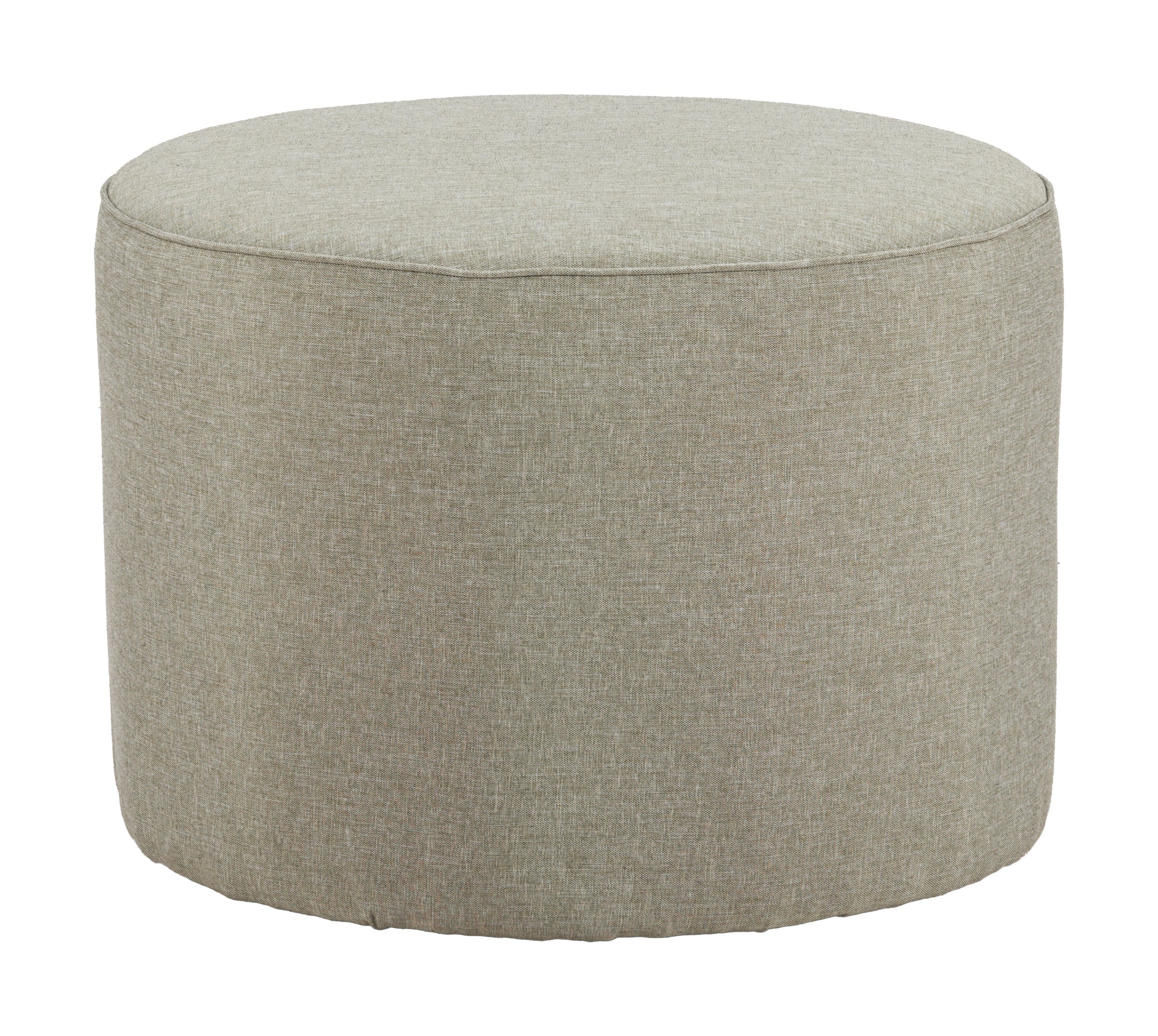 ZUO Moxy Outdoor Ottoman — Green All-Weather Olefin Fabric, Powder Coated Steel, 220 lb Capacity